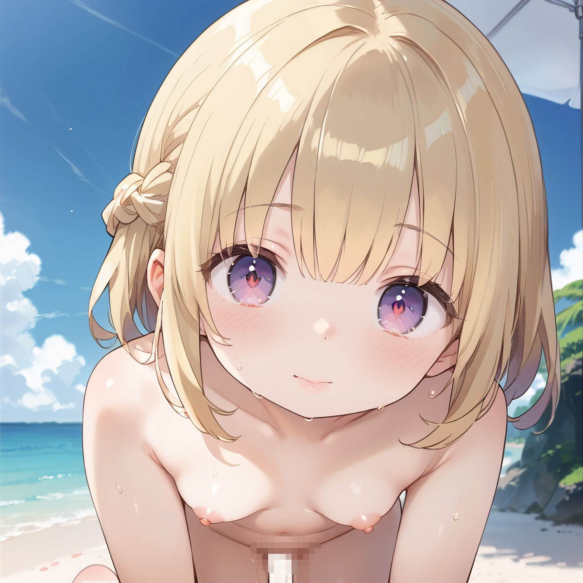 付き合い始めたばかりの彼女と波打ち際のアバンチュールvol.2 - サンプル画像 5