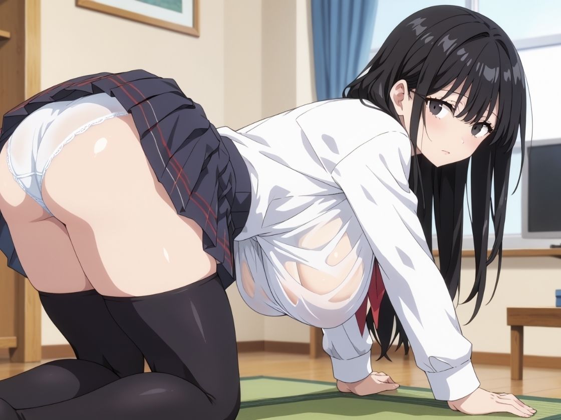 真面目な風紀委員長の裏垢ハメ撮り性指導 - サンプル画像 1
