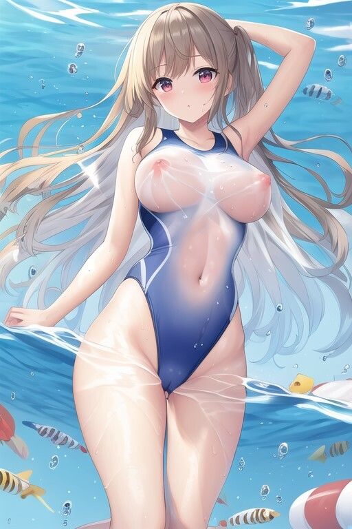 透け透け水着美少女 - サンプル画像 2