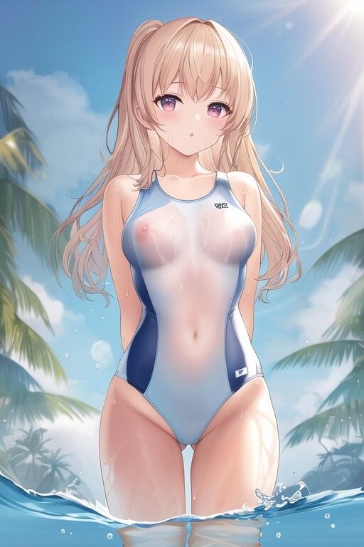 透け透け水着美少女 - サンプル画像 5