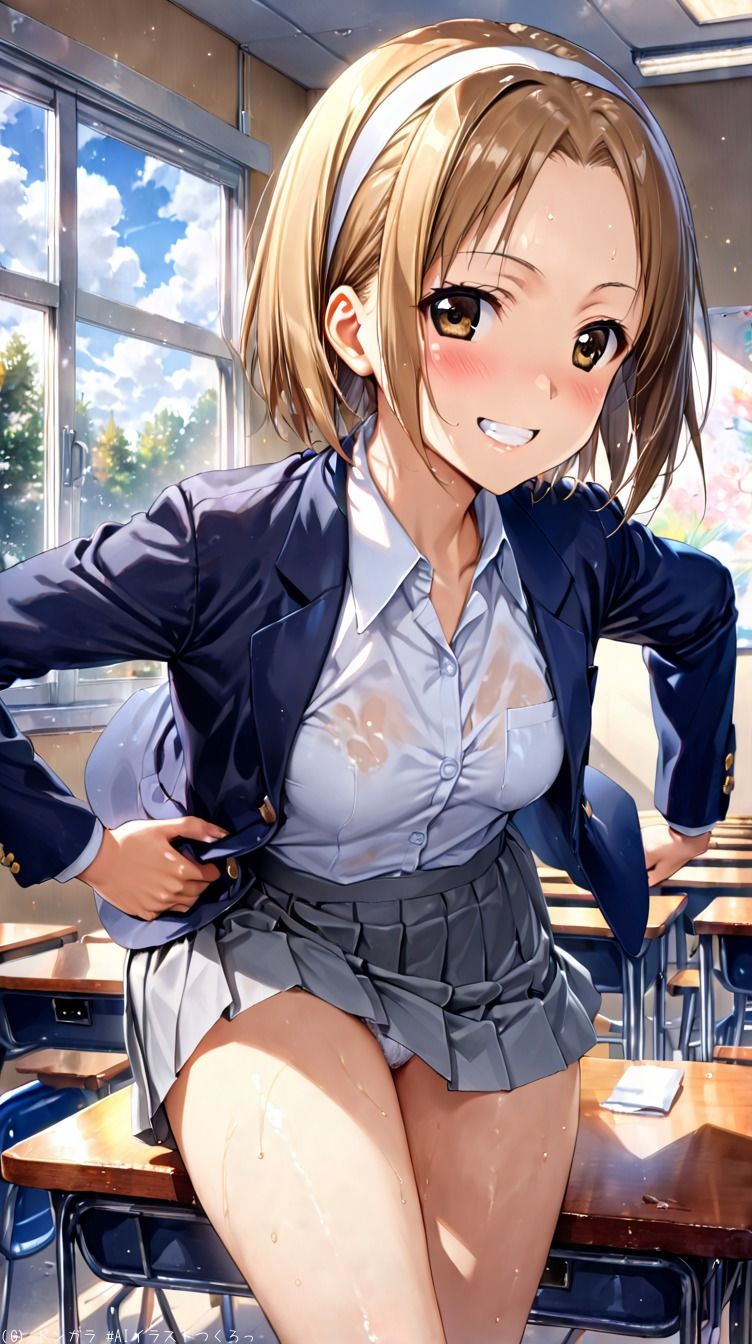 AIイラストCG集49  軽音部  田井〇律 - サンプル画像 2