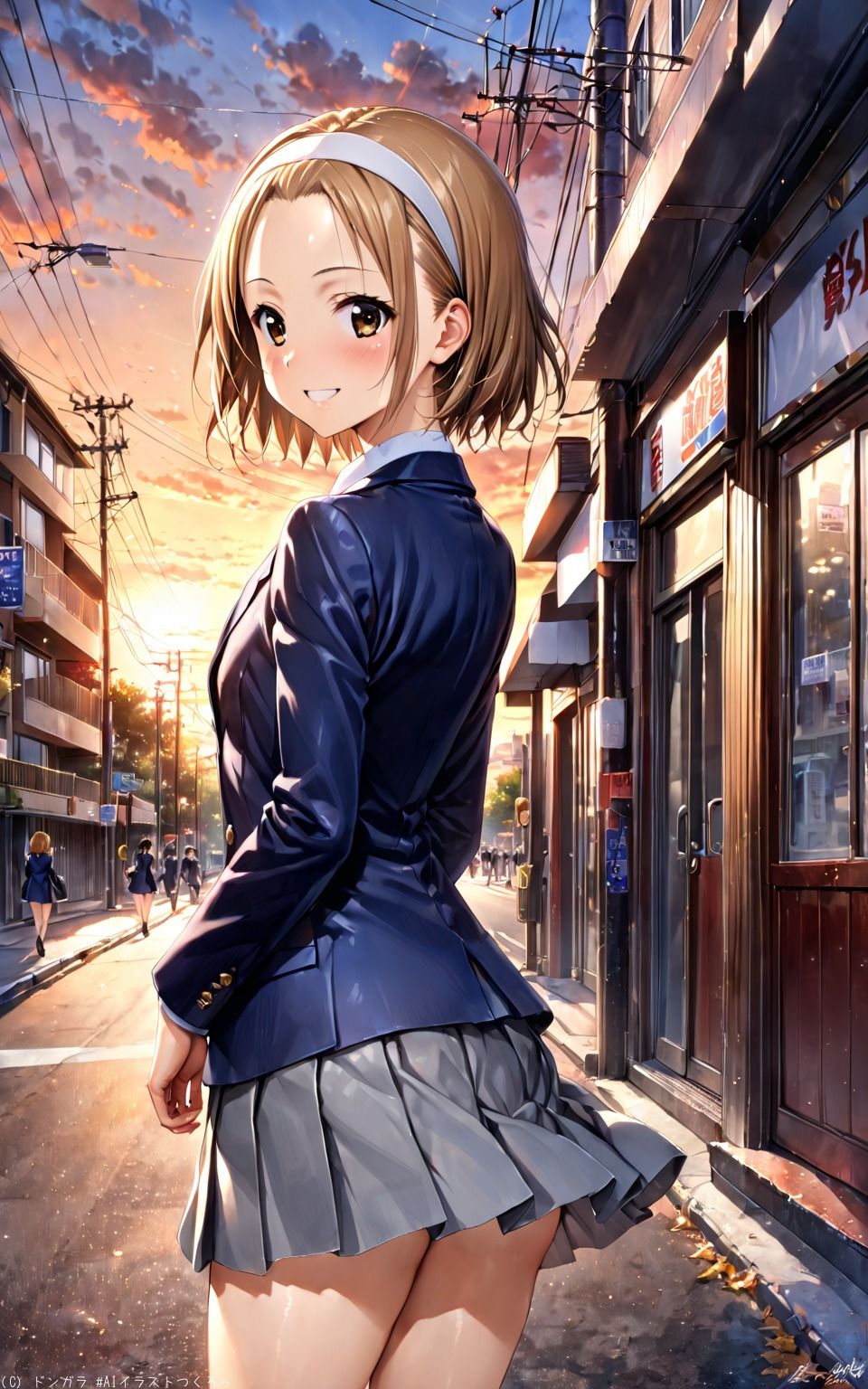 AIイラストCG集49  軽音部  田井〇律 - サンプル画像 3