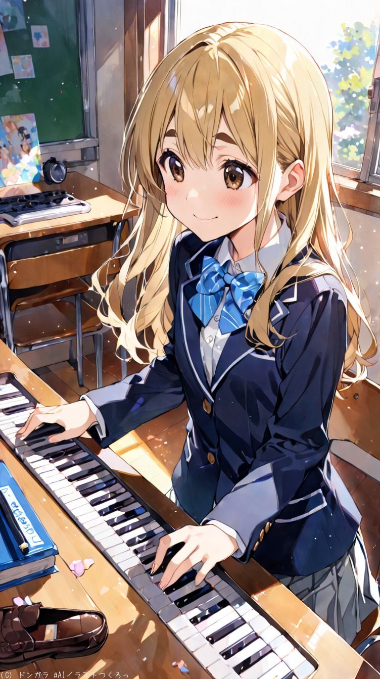 AIイラストCG集50  軽音部  琴〇紬 - サンプル画像 2