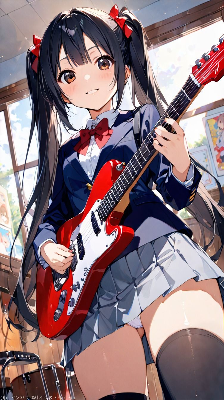 AIイラストCG集51  軽音部  中〇梓 - サンプル画像 2