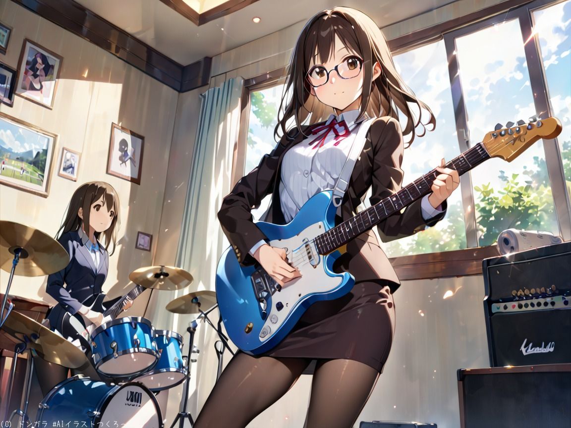 AIイラストCG集53  軽音部顧問  山〇さわ子 - サンプル画像 2