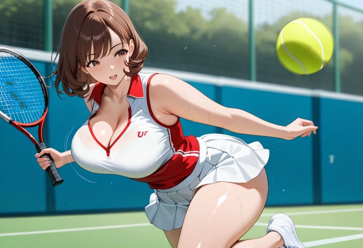 あのテニスサークルにいる巨乳人妻Vol.2 - サンプル画像 1