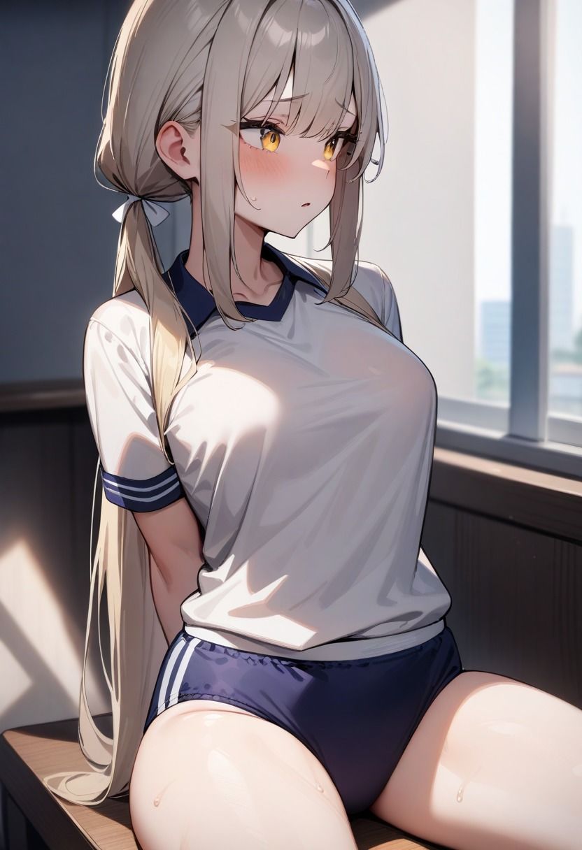 変態教師のセクハラ授業！逆らえないブルマ美少女 - サンプル画像 1