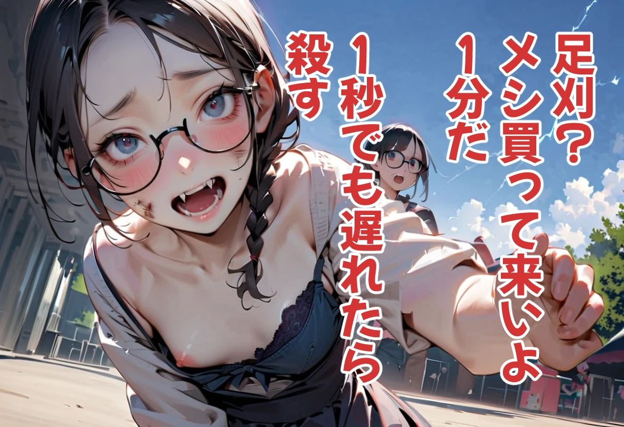 ゾンビオデコメガネちゃんと闇テーマパークでデート  貧乳・横長サイズ編 - サンプル画像 3