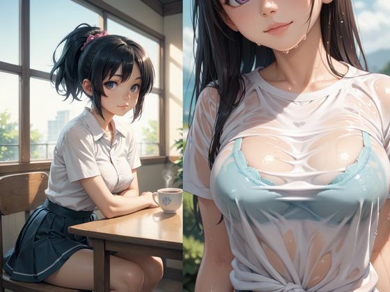 店長は巨乳のバイト女子のノーブラ誘惑プンプンに負けてまだ女子〇◯なのに理性を忘れて勢い余って手を出してしまった… - サンプル画像 1