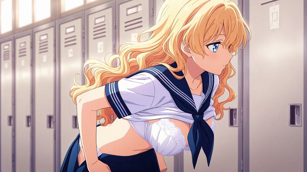 爆乳金髪と黒髪エースが新任コーチと秘密の個人レッスン！二人の競泳選手の淫らな放課後【4K】【FANZA専売】 - サンプル画像 4