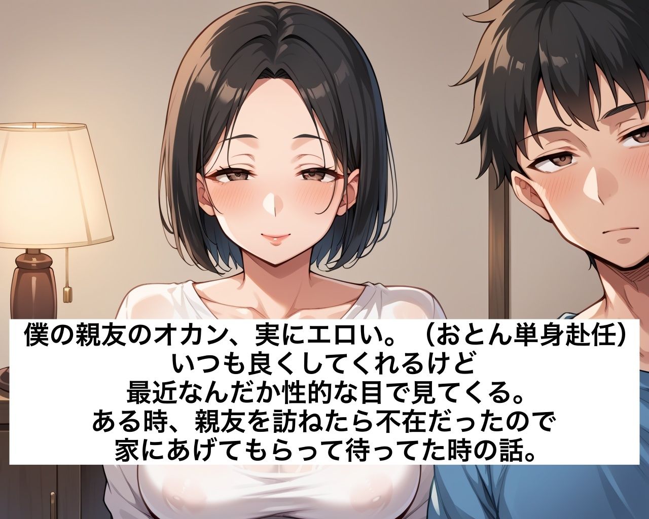 女を思い出した親友のお母さんと生ハメセックス - サンプル画像 1