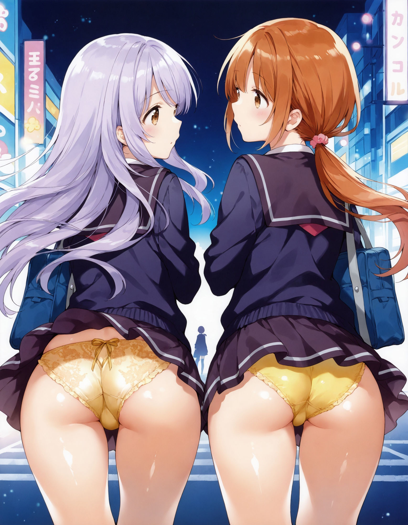 制服女子の風チラ3 - サンプル画像 6