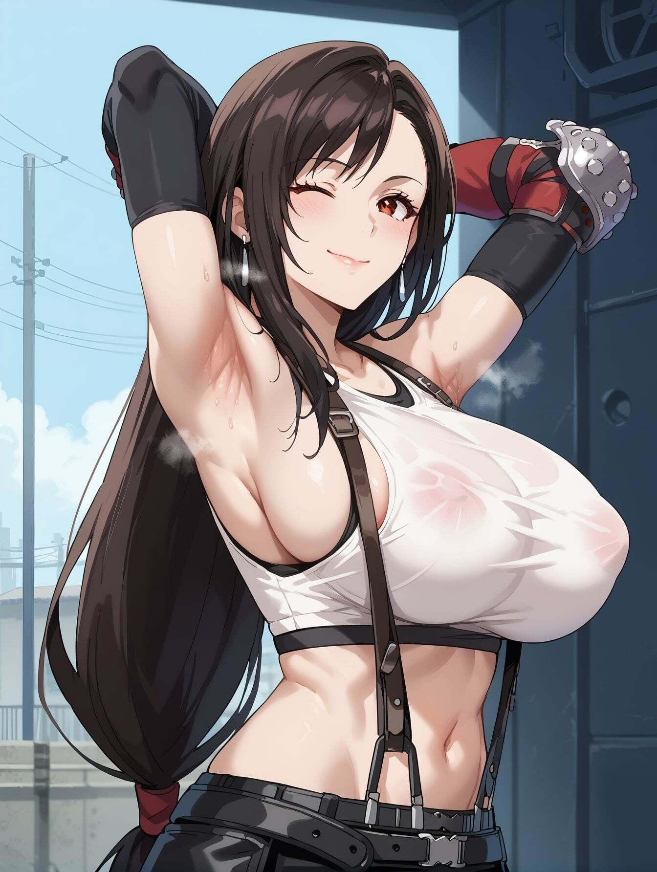 FFイラストエロ画像_セクシーな身体に巨乳で大人気なティファのエッチな画像集！ - サンプル画像 5