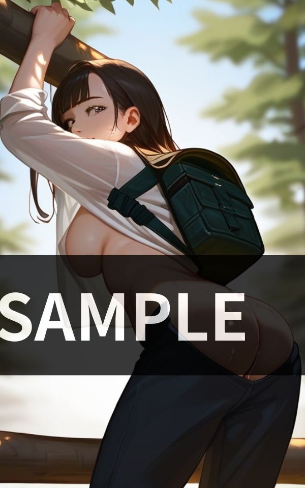 出会った山ガールの お尻に発射 - サンプル画像 4