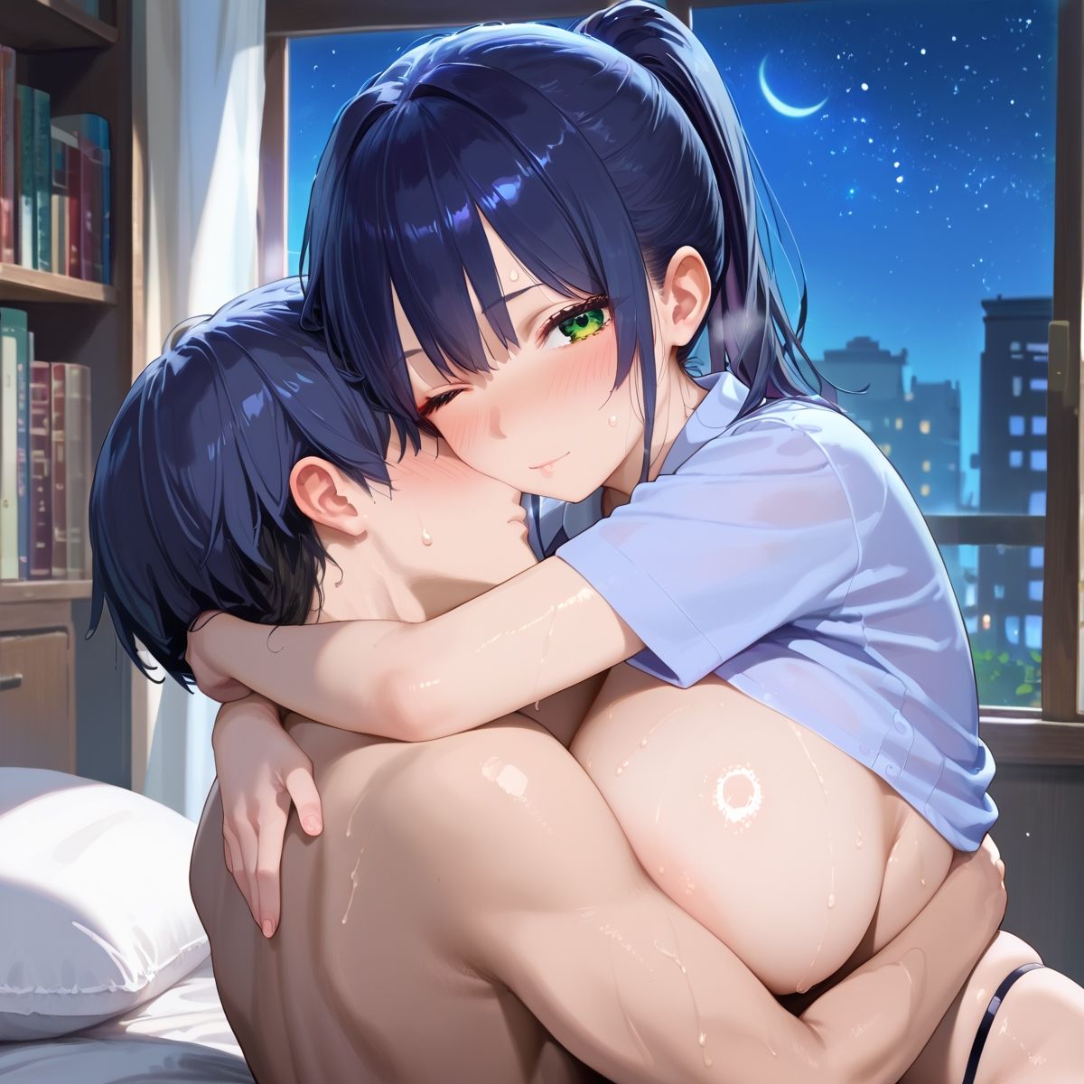 【PART2】夜の塾の自習室で羞恥オナニー覗き - サンプル画像 5