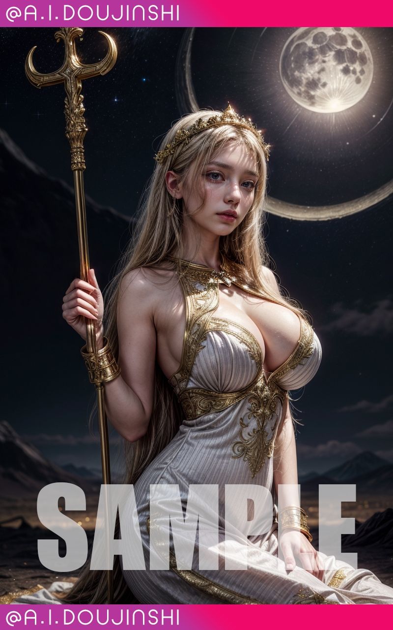 純潔を神に捧げる古代ギリシャ美爆乳神官@AI同人誌vol.090 - サンプル画像 1