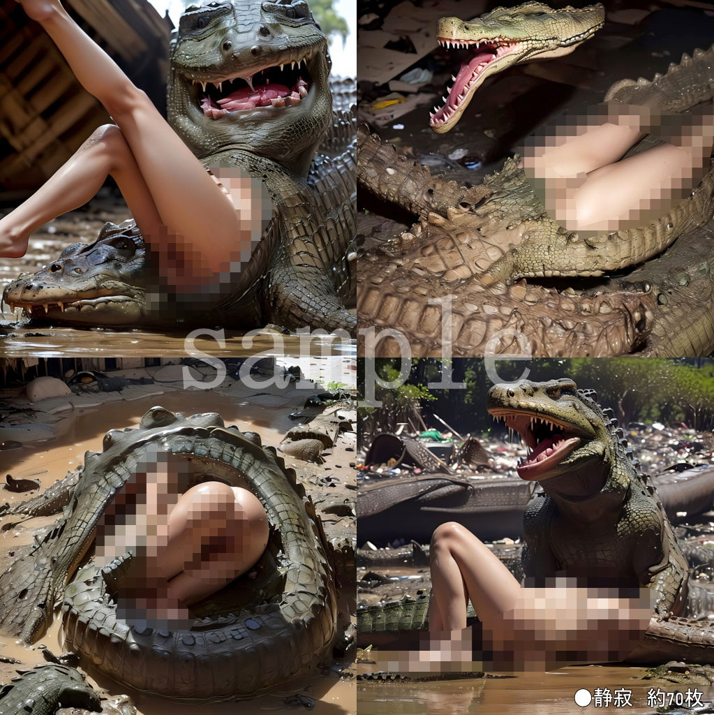 Sayaの変態日記/ゴミ捨て場セーラー服放置・触手爬虫類怪物編 - サンプル画像 10