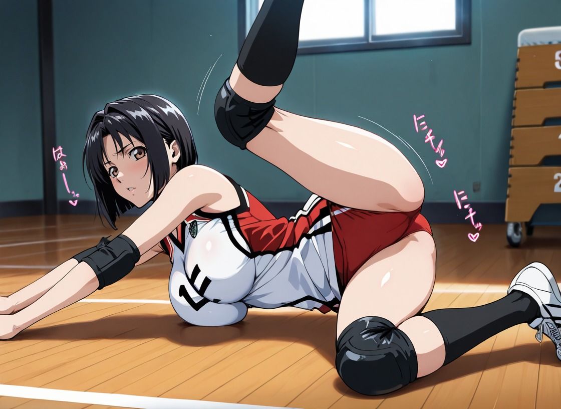 バレーボール女子校生の汗蒸れデカ尻に中出し - サンプル画像 1