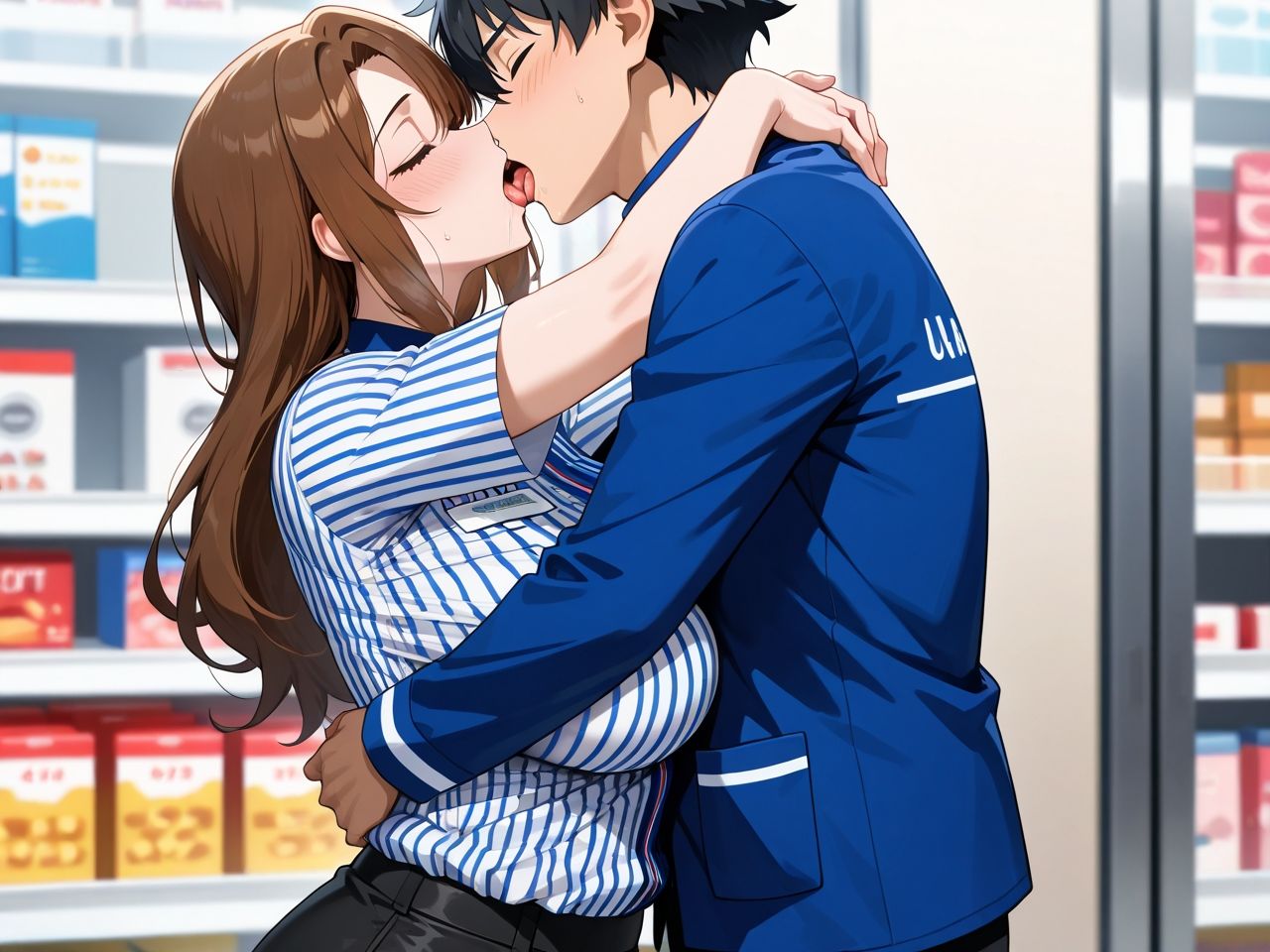 バイト先の人妻種付け - サンプル画像 5