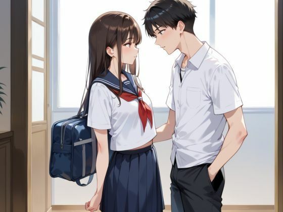 校内で居残り濃密SEX - サンプル画像 1