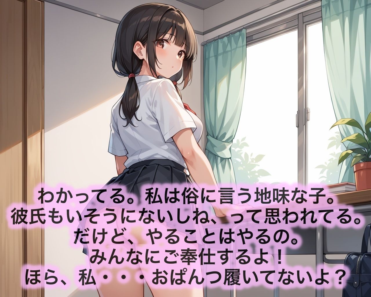 学校の地味子ちゃん、ご奉仕セックスがシたいんだって。 - サンプル画像 1