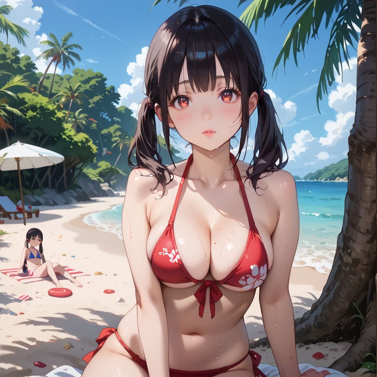 嵐で船が難破して，女の子だらけの島に漂着！？4 - サンプル画像 5