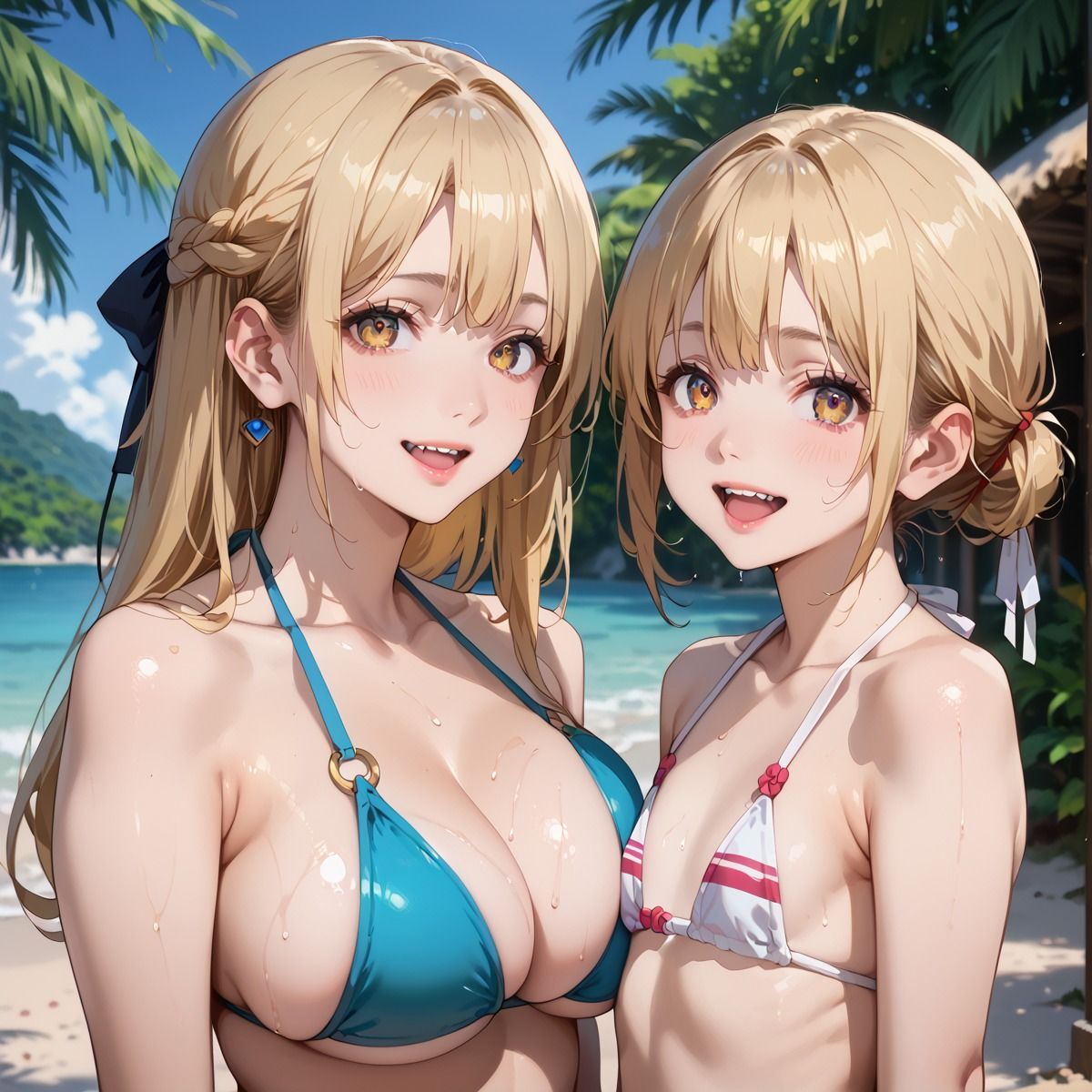 嵐で船が難破して，女の子だらけの島に漂着！？4 - サンプル画像 7