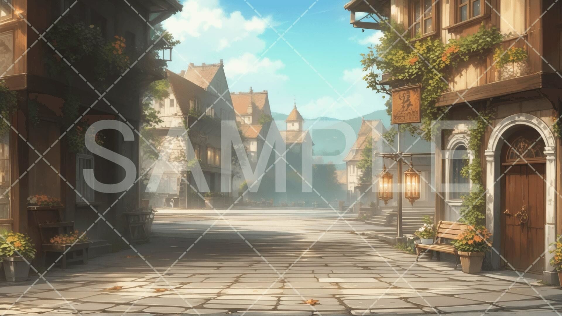 【背景素材集】TRPG・ADV向け素材（10セット分:30枚）［005］ - サンプル画像 1