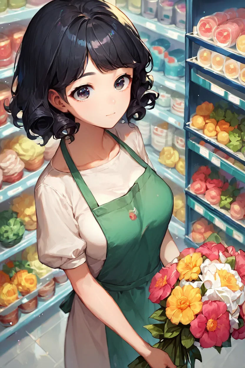 花屋の店員さんとイチャラブエッチ。最後は中に出して… - サンプル画像 1