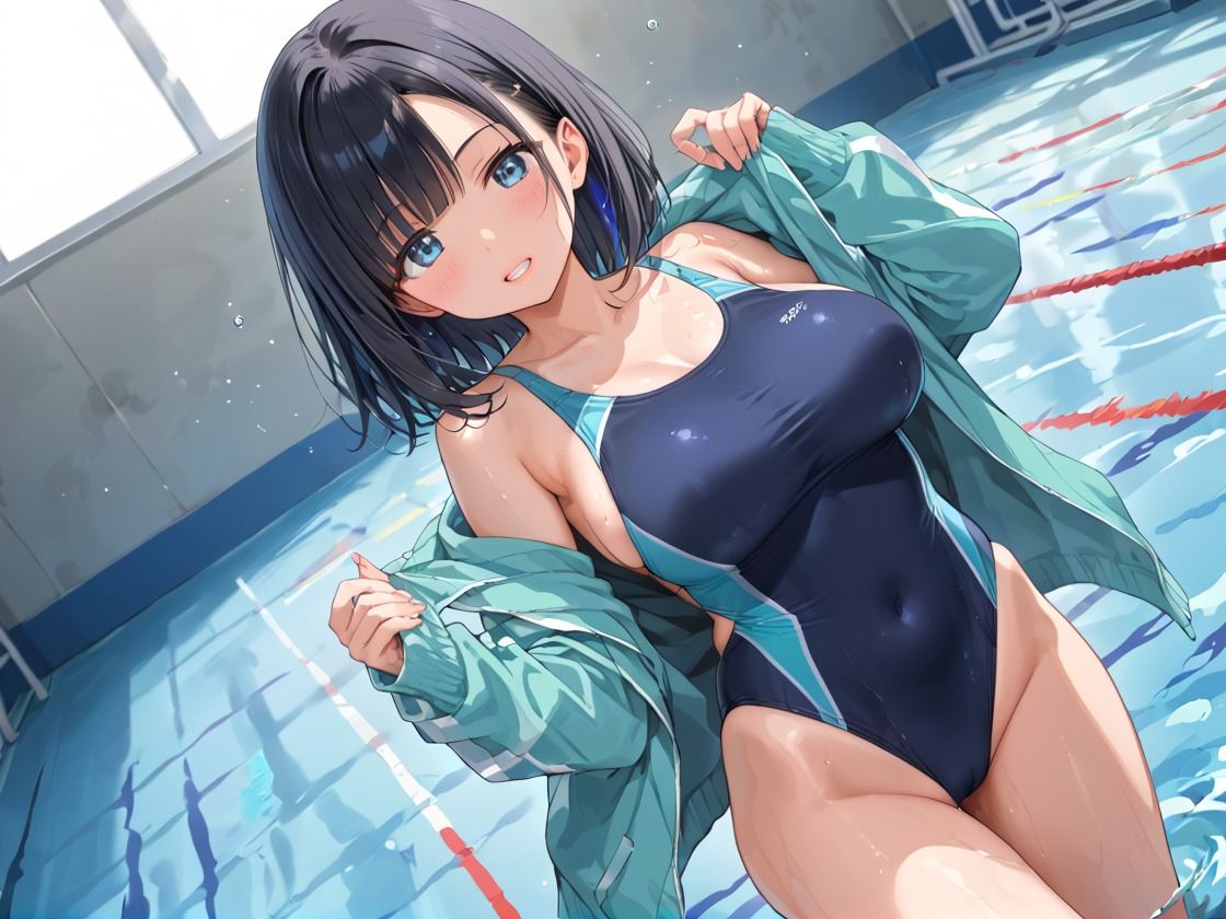 肉棒貪る 淫乱水泳部員 - サンプル画像 3