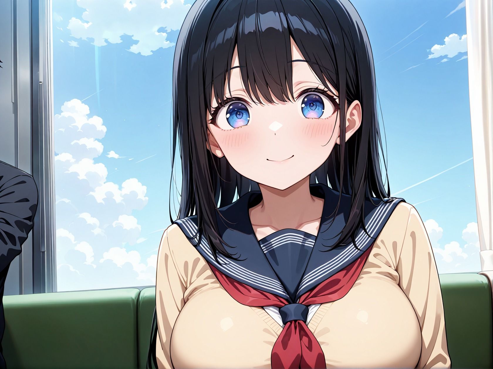 爆乳女子校生との日課は種付け本気SEX！ - サンプル画像 1
