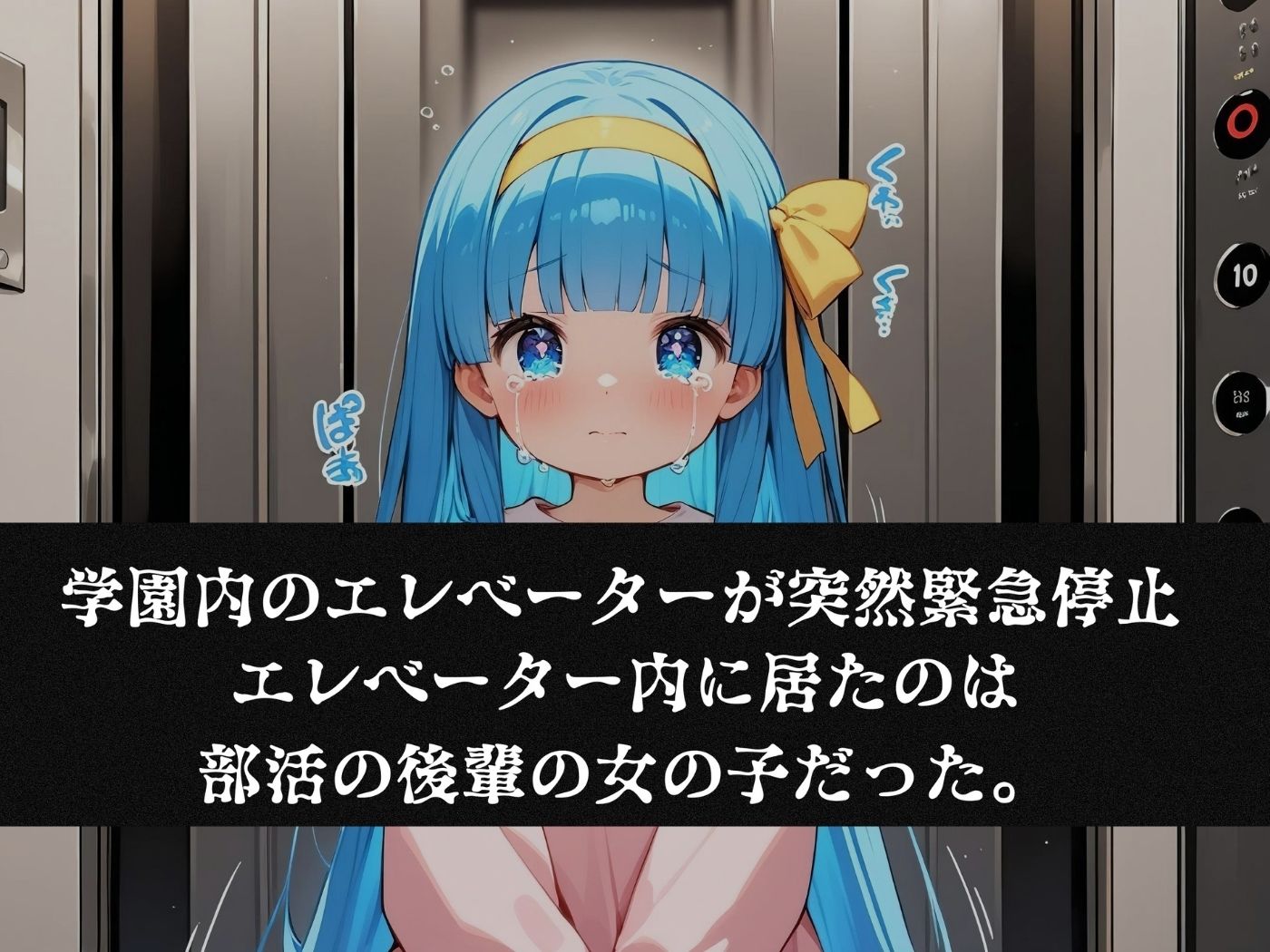 エレベーターが緊急停止！一緒に乗っていた部活の後輩を密室レ〇プ - サンプル画像 1