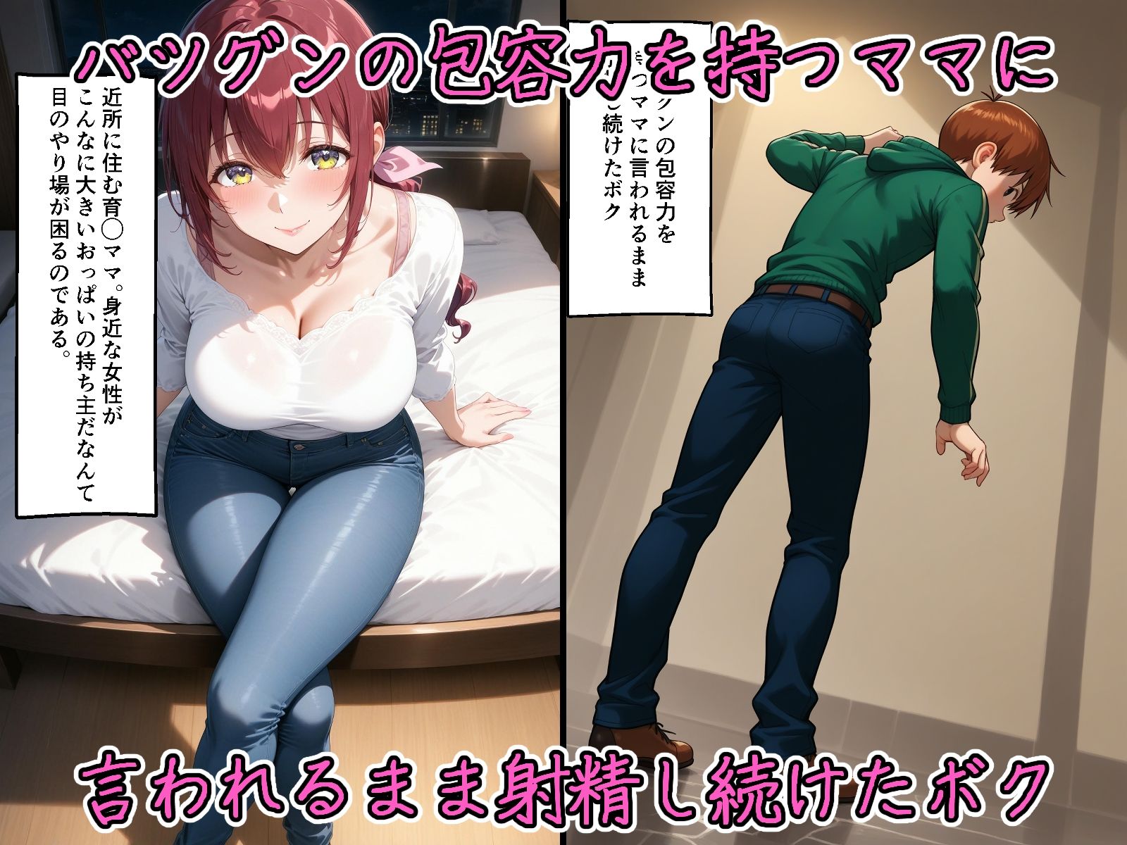 バツグンの包容力を持つママに言われるまま射精し続けたボク - サンプル画像 1