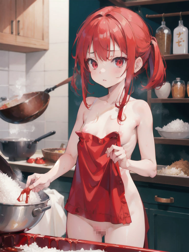 裸で料理をする少女たち 〜女は黙って飯を作れ！ ついでに服も脱げ！！！〜 ☆410枚☆ - サンプル画像 9