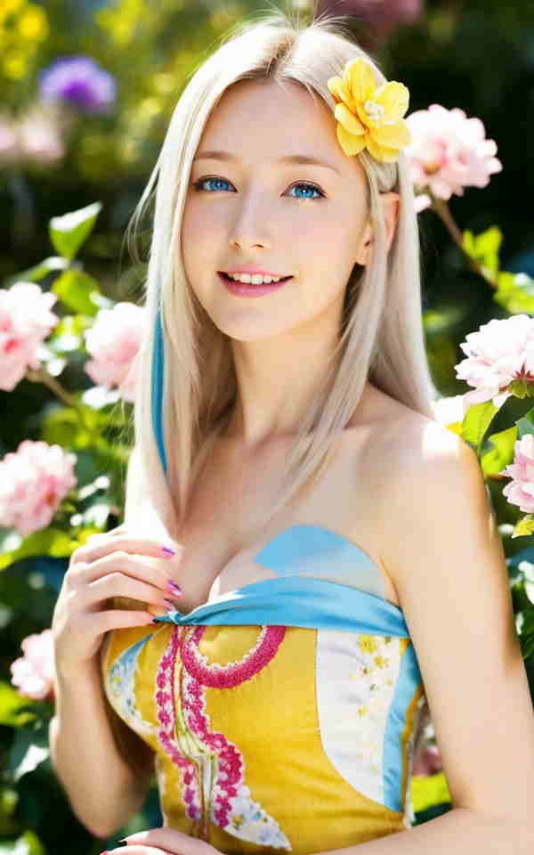 AI美女写真集┃清楚な処女の大人 - サンプル画像 2