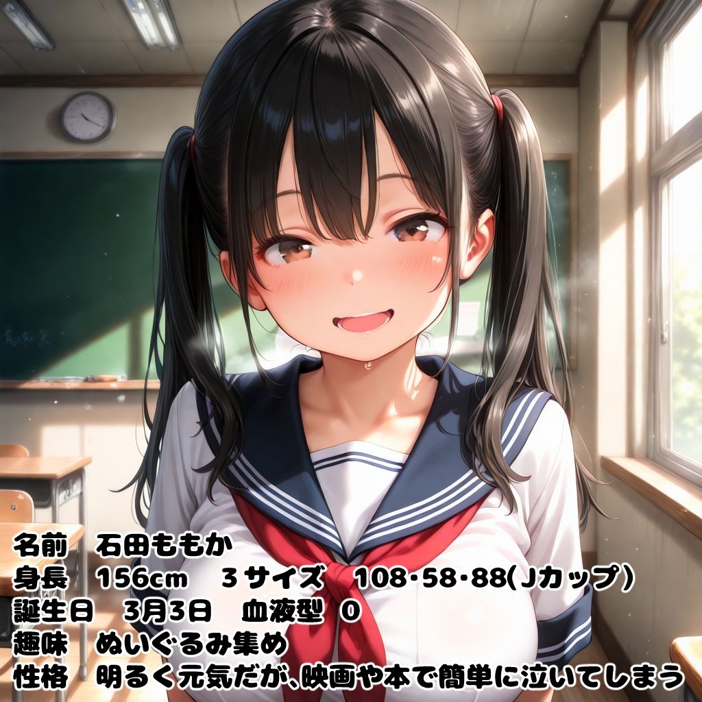 黒髪ツインテももか【セリフ付き】 - サンプル画像 4