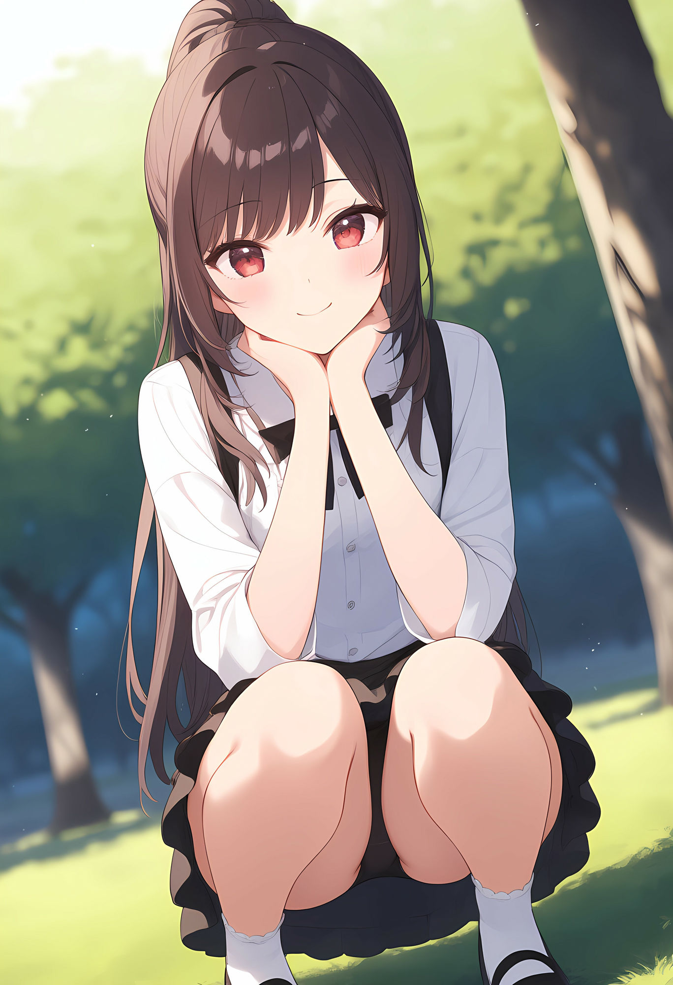 公園でパンツ見えてる女の子が大好きです - サンプル画像 1