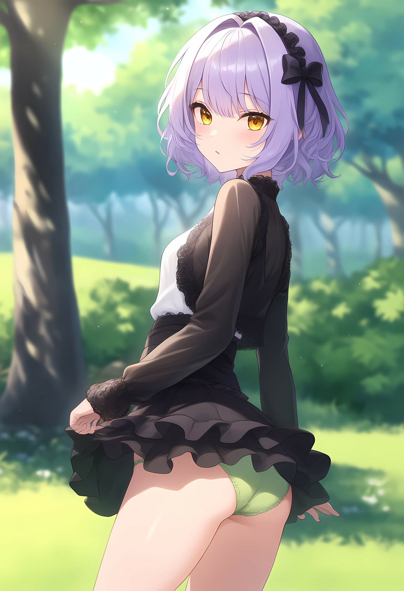 公園でパンツ見えてる女の子が大好きです - サンプル画像 2