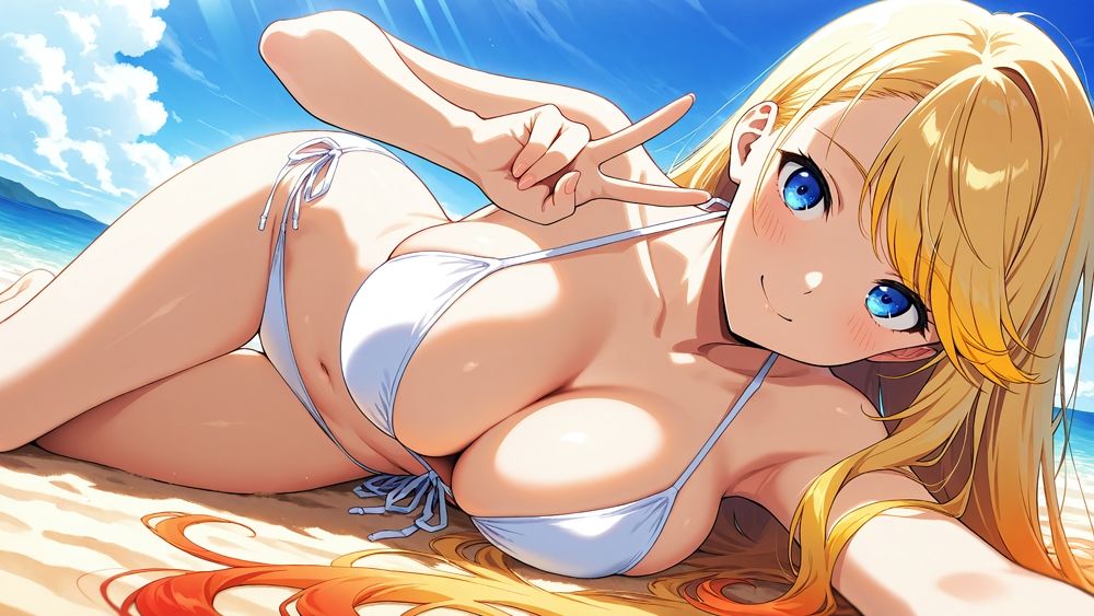 高嶺の黒髪お嬢様と大胆な金髪アイドルが専属カメラマンと禁断契約！【4K】【FANZA専売】 - サンプル画像 2