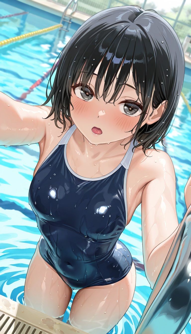 スク水ボブJK（500枚） - サンプル画像 1