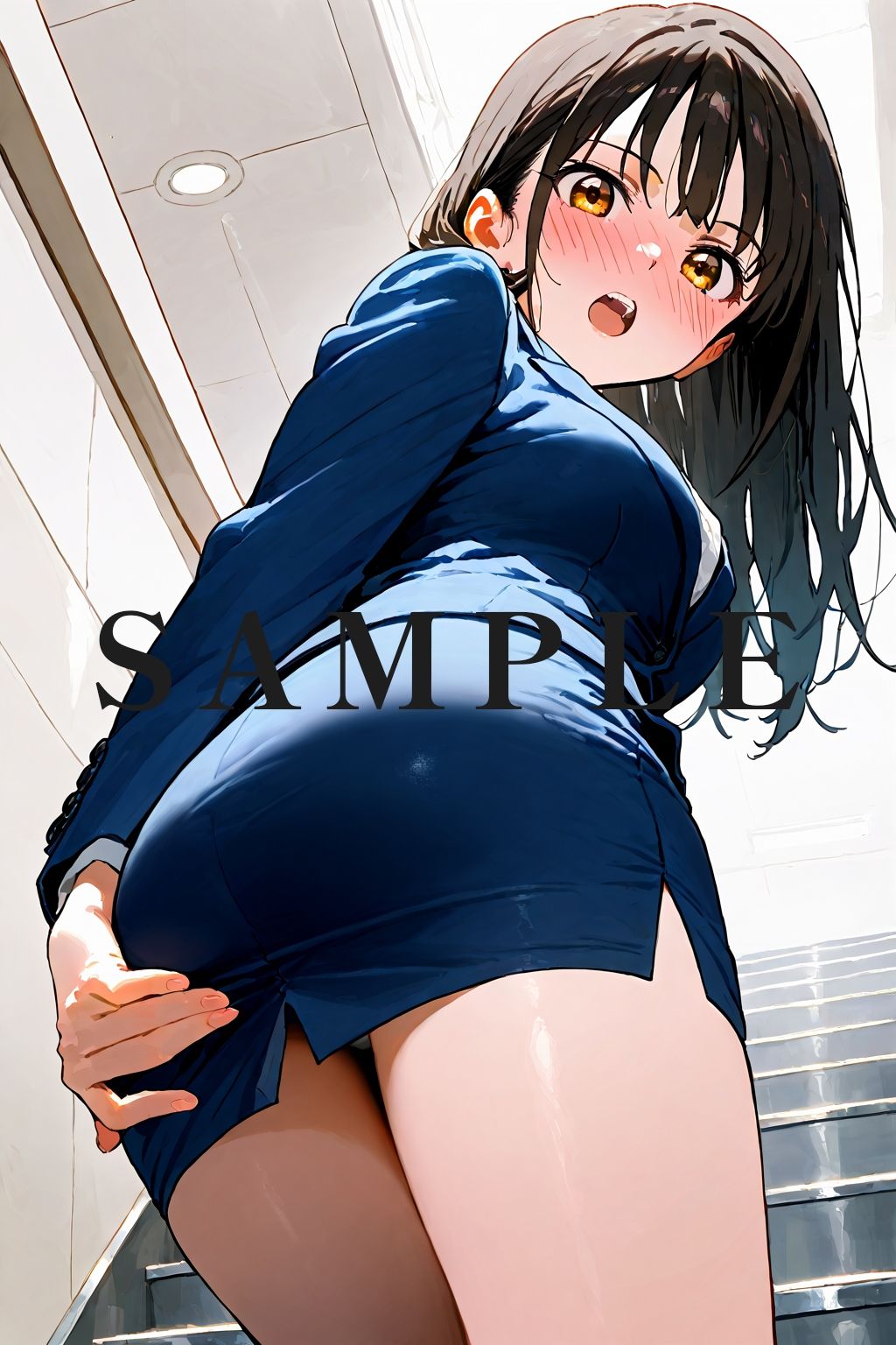 恥じらい×パンチラ隠しがやっぱり優勝でした。〜オフィス編〜vol.4 - サンプル画像 4
