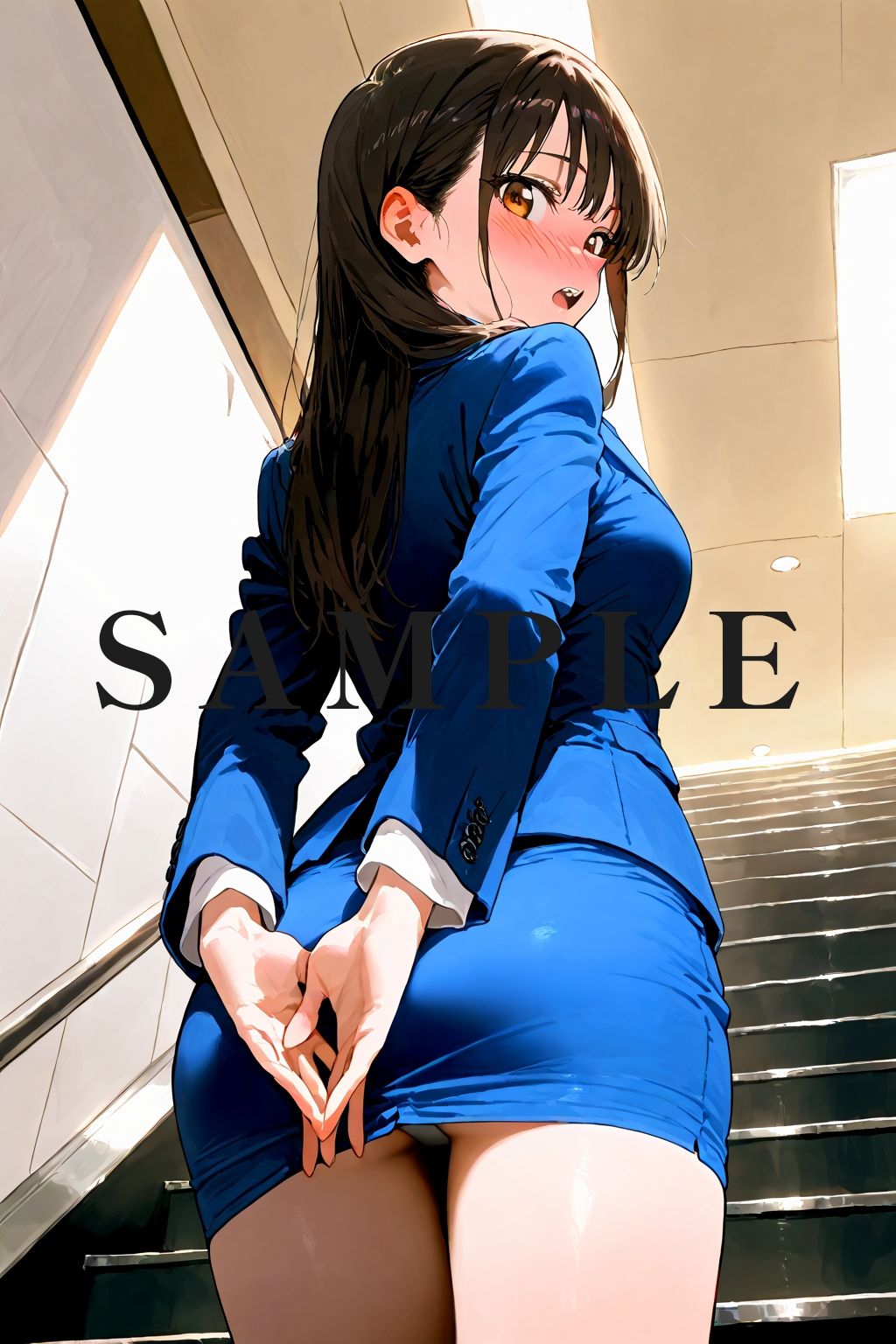恥じらい×パンチラ隠しがやっぱり優勝でした。〜オフィス編〜vol.4 - サンプル画像 8