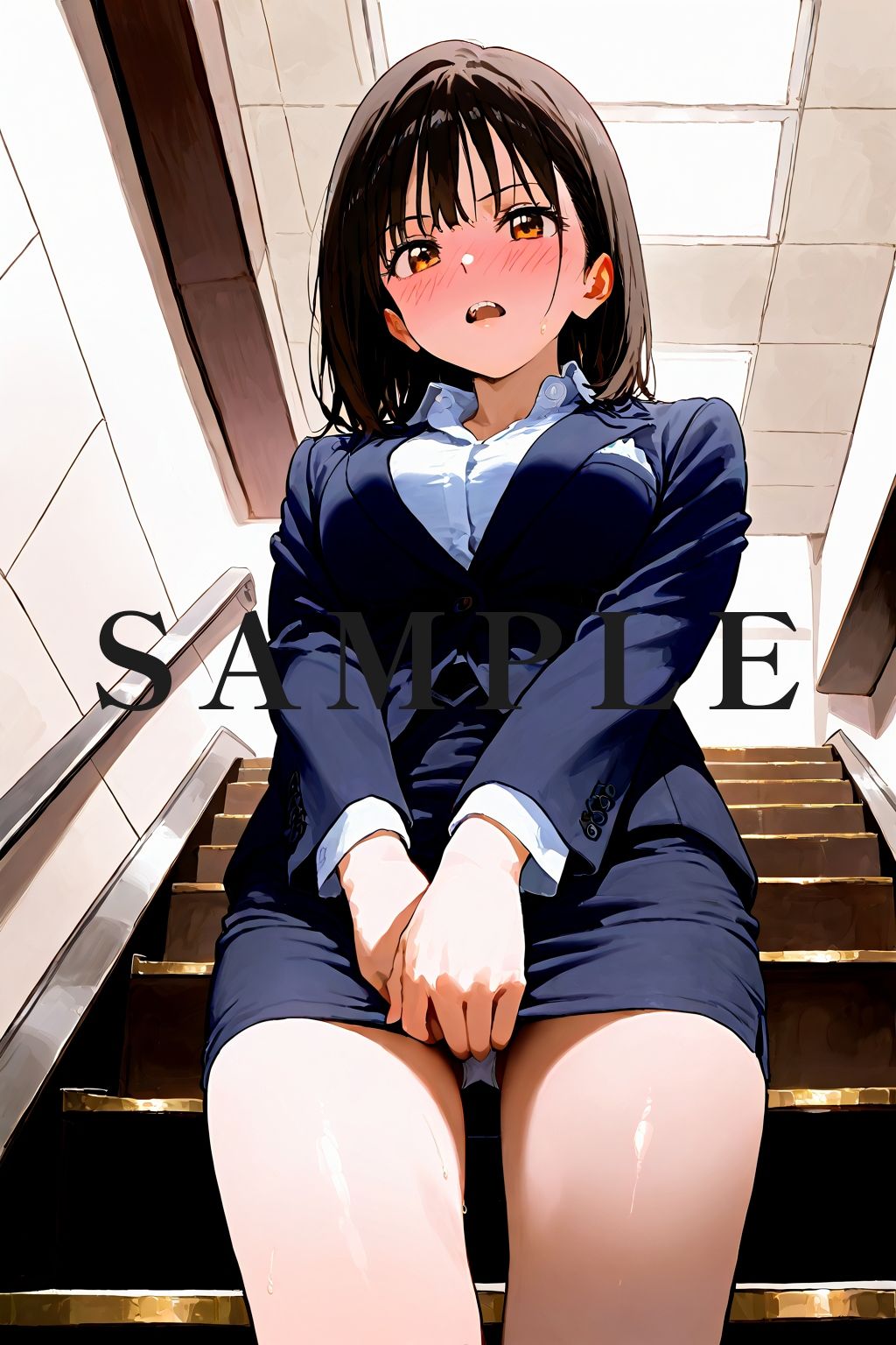 恥じらい×パンチラ隠しがやっぱり優勝でした。〜オフィス編〜vol.4 - サンプル画像 9