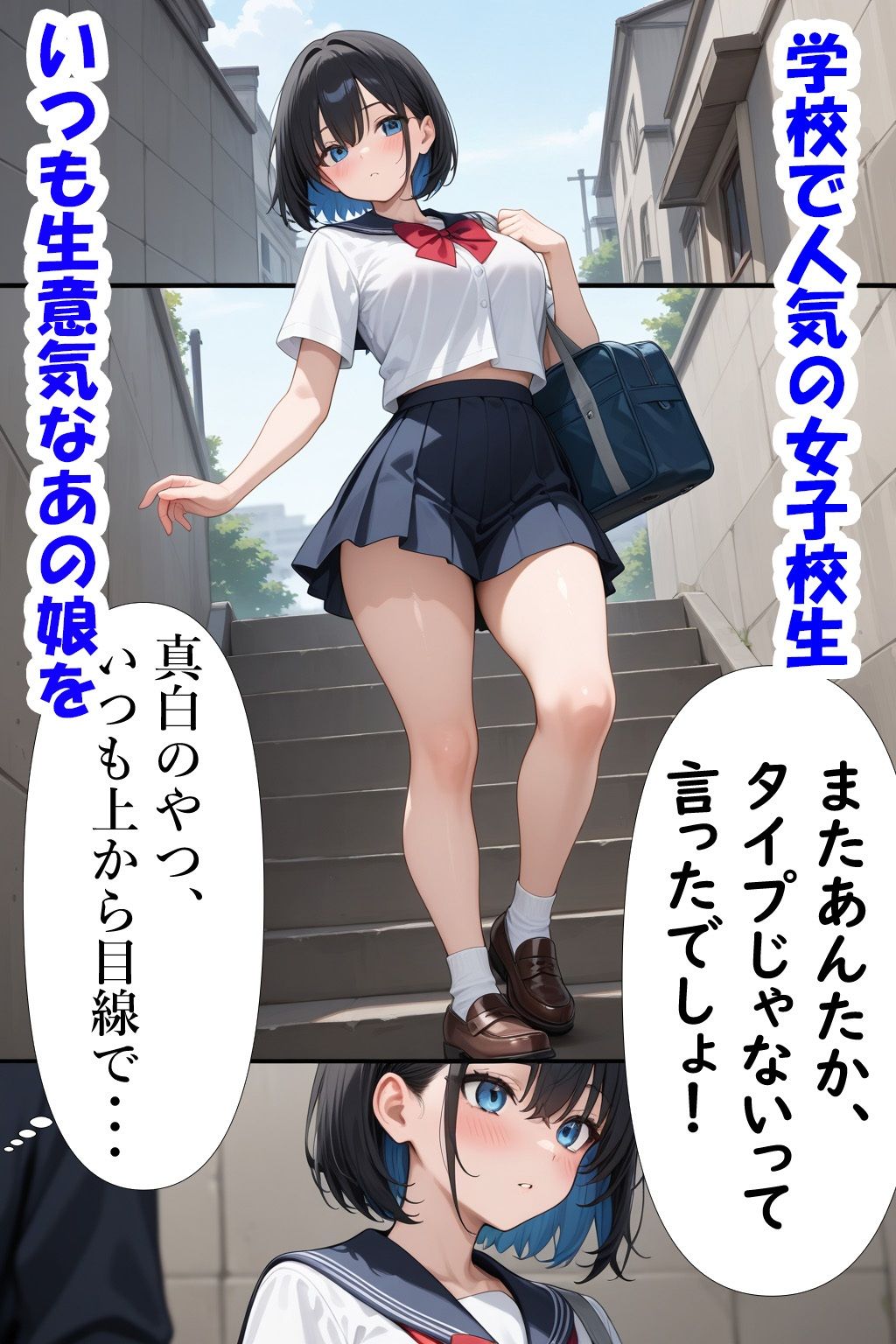 催●アプリで 生意気女子校生とエッチする話 〜秀才女子校生がセックス中毒に！〜 - サンプル画像 1