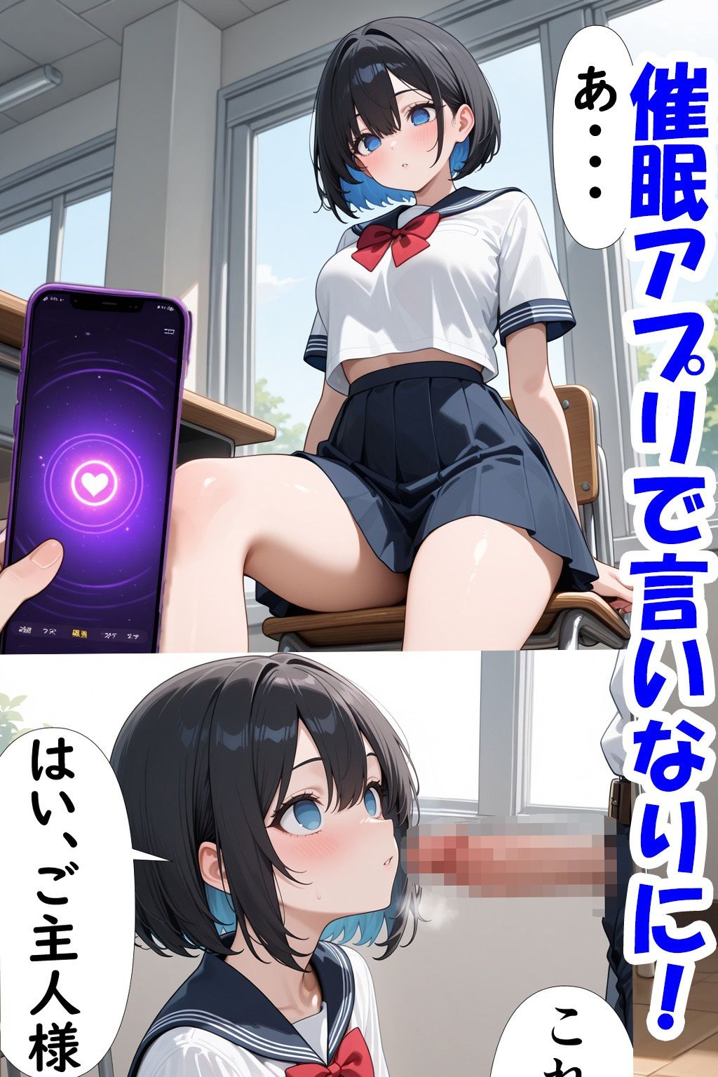 催●アプリで 生意気女子校生とエッチする話 〜秀才女子校生がセックス中毒に！〜 - サンプル画像 2