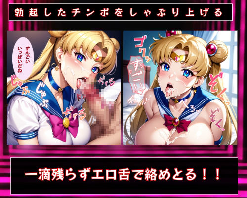 【計233P 全セリフ・擬音付】超淫乱セーラームーン風コスプレギャルと濃厚セックス三昧エブリディ - サンプル画像 3