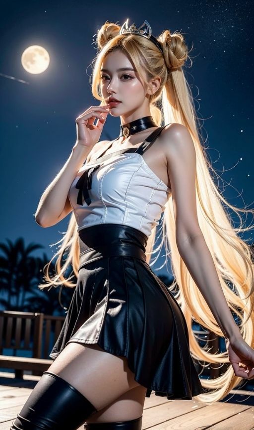 セー〇ームーン の コスプレをしたら 「月に代わって潮吹きしちゃった」  韓国風美女レスラー軍団 ブラックチョーカーズの 後輩の品評会に潜入！Vol.14 - サンプル画像 1