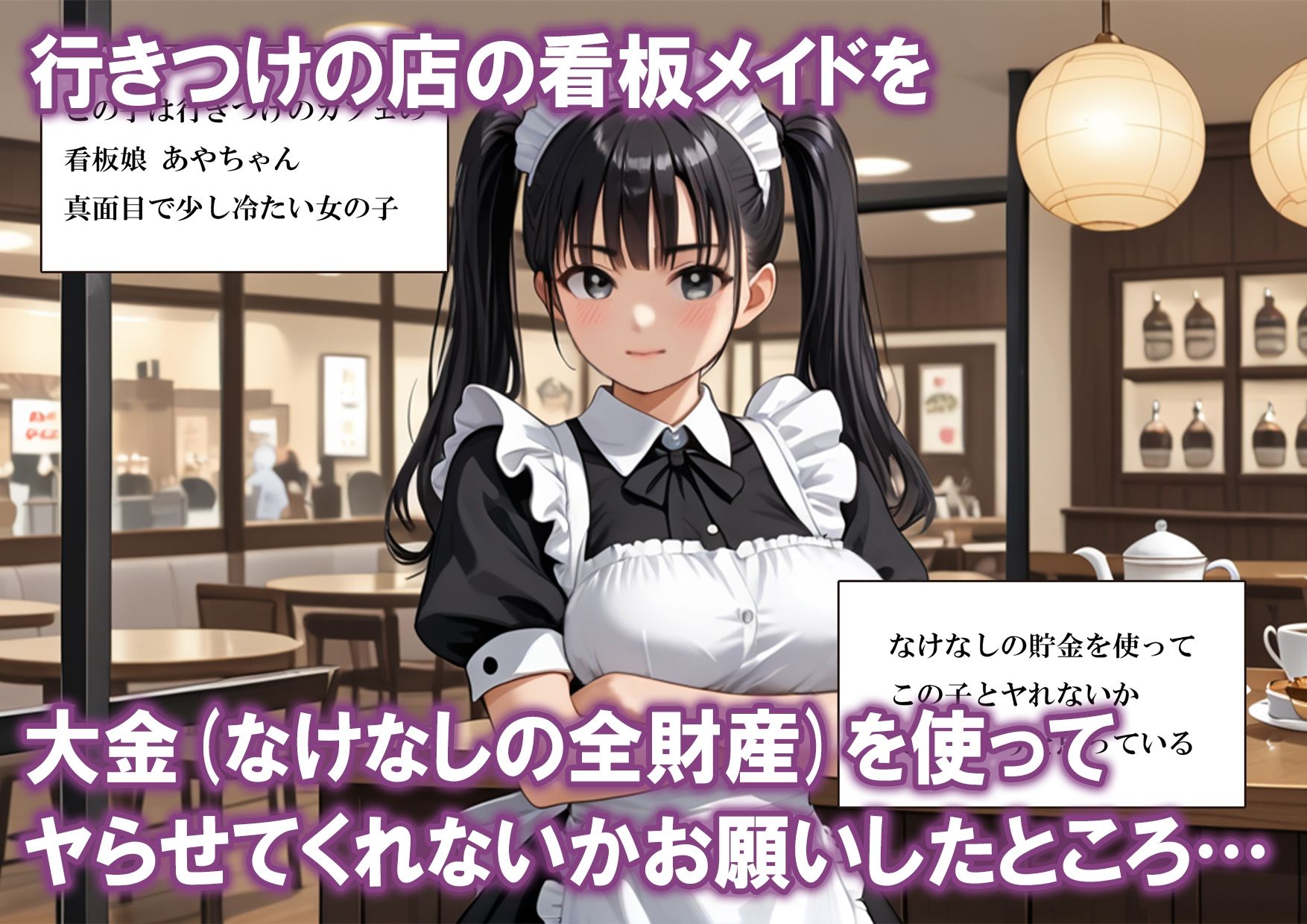 大金をチラつかせれば爆乳メイドとヤれるのか？ - サンプル画像 1