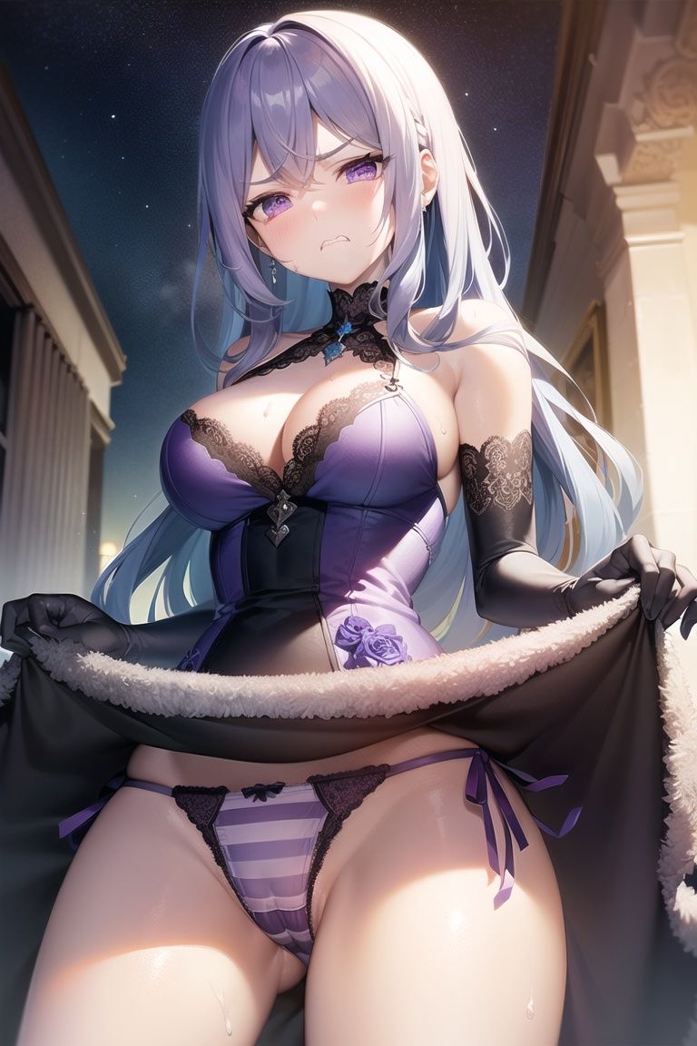 嫌な顔してパンツ見せてくる女の子〜ドレス編〜 - サンプル画像 8