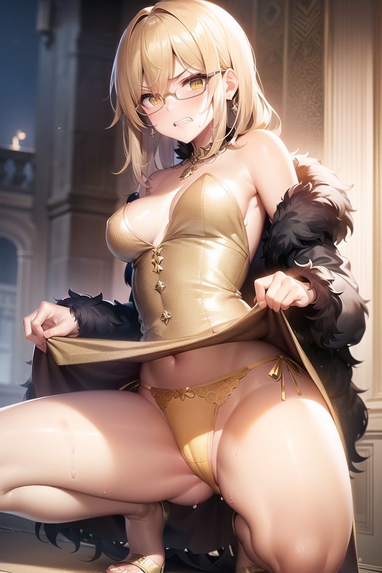 嫌な顔してパンツ見せてくる女の子〜ドレス編〜 - サンプル画像 9